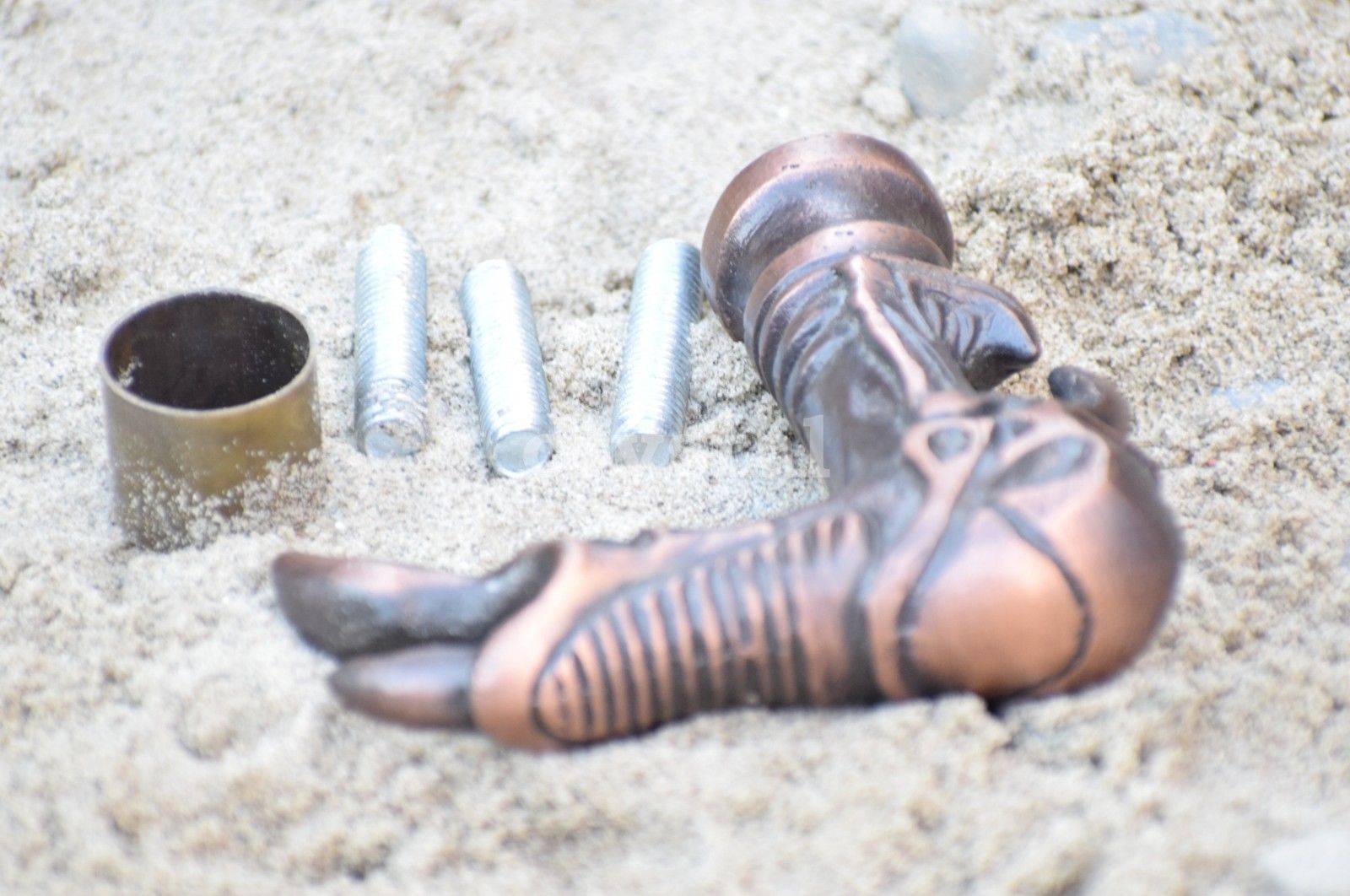 "SOLID ALUMINIUM SKULL HEAD HANDLE FOR WALKING CA… - image 3