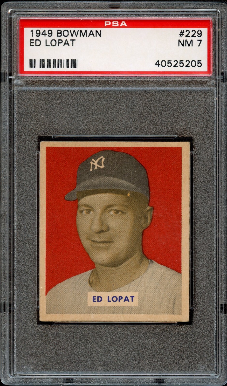 BB - 1949 Bowman - #229 - Ed Lopat - PSA 7 - NM