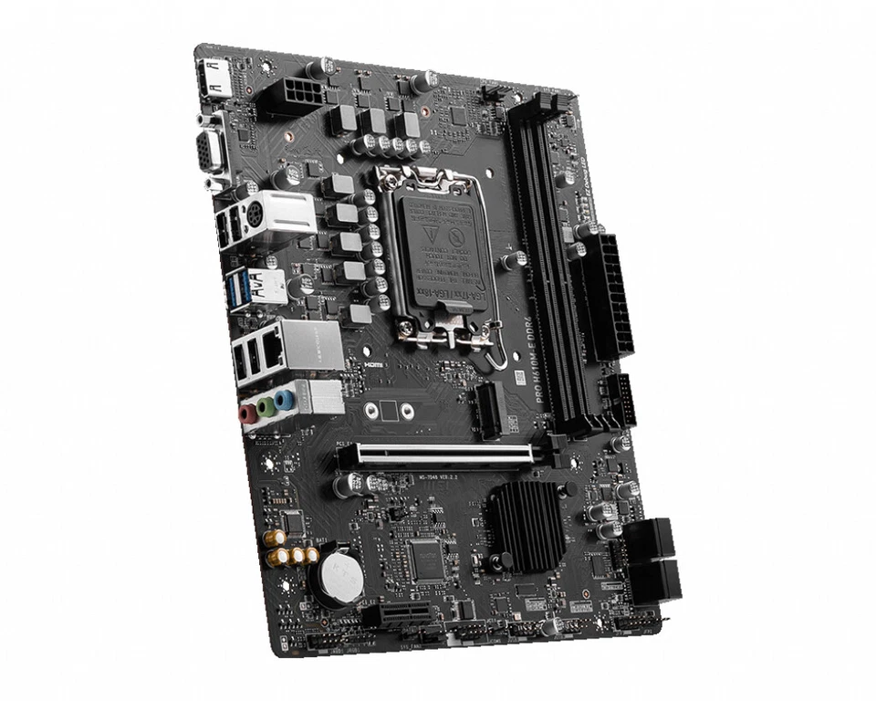 MSI PRO H610M-E DDR4 Motherboard Intel H610 LGA 1700 micro ATX 64GB RAM 3200MHz - Imagen 4 de 4