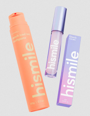 Hismile Täglich Instant Zahn für Weißere Paket Pfirsich Iced Tee Echt Glostik