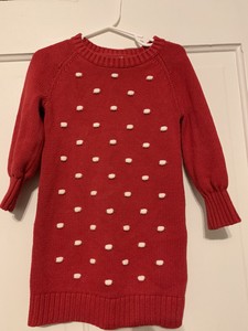 toddler red sweater dress