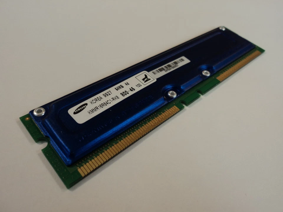 Samsung RAM Memory Module 64MB PC800-45 RDRAM RIMM KMMR18R84AC1-RK8 - Image 2 of 4