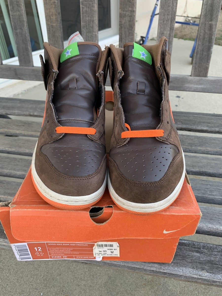 2006 Nike Dunk High Premium CINDER BROWN ORANGE Supreme SB 2006 Nike Dunk High Premium CINDER BROWN ORANGE Supreme SB