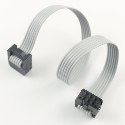 1Pcs 2.54mm Pitch 2x3 Pin 6 Pin 6 Wire Extension IDC Flat Ribbon Cable L= 20CM