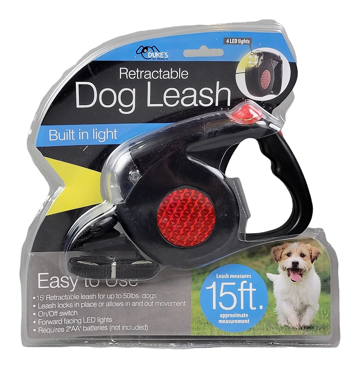 Led retractable dog clearance leash