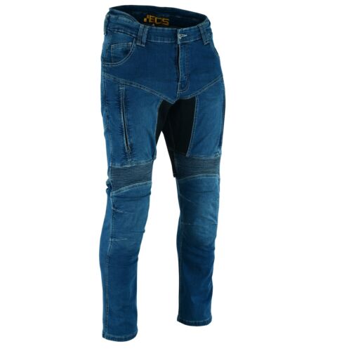 Herren Damen Motorrad Aramid Jeans Mit Protektoren Denim Biker eng geschnitten - Picture 9 of 9