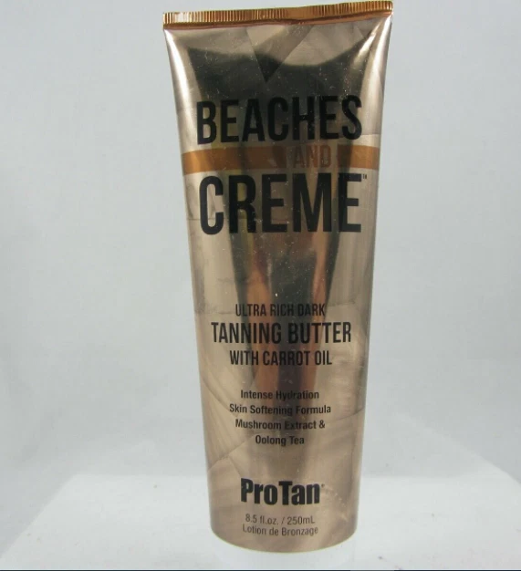 PRO TAN PROTAN BEACHES AND CREME RICH TANNING BUTTER WITH CARROT OIL TANNING LOTION