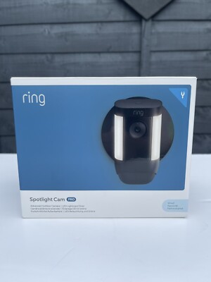 Hardwired Ring Camera Ring Spotlight Cam Pro Hardwired Black