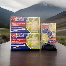 (3 Boxes) (300 & 32 Per Box) Greenlight Diamond Strike Anywhere Matches Vintage