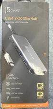 J5 Create JCH453 USB4 8K50 Multi-Port 6 in 1 Slim Hub "BRAND NEW"