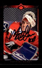 1995-96 Upper Deck #525 Mathieu Garon HAND SIGNED AUTO