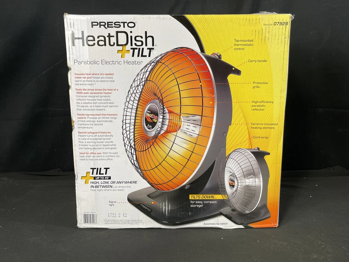 Presto HeatDish Plus Tilt Parabolic Heater
