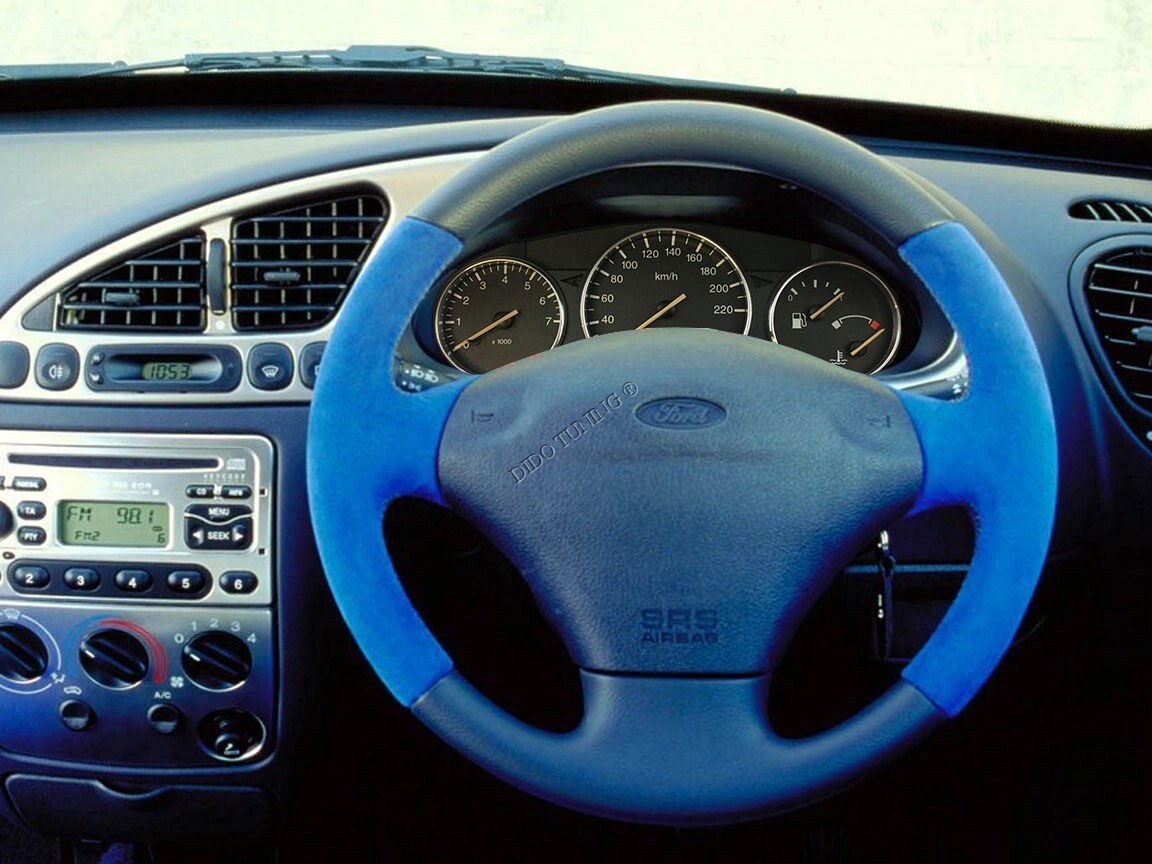 For Ford Puma 1997-2002 Dash Instrument Chrome Rings Polished