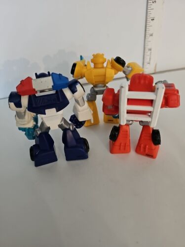 Lot of 3 Playskool Heroes Transformers Rescue Bots Heat Wave Chase Bumblebee - Picture 6 of 6