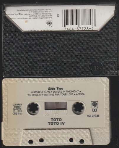 Toto 4 Cassette Used - Picture 2 of 2