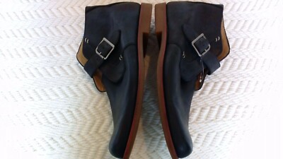 UGG Australia 1003381 Graham Black Leather Monk Strap Boots  display picture 2