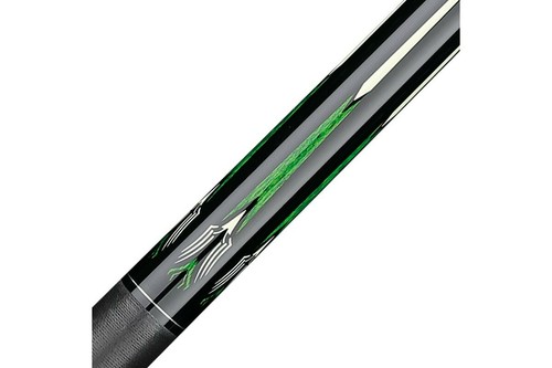Billard Queue, Pool, Cue Longoni VAULA "BISON", schwarz-grün, 2-tlg - Picture 3 of 5