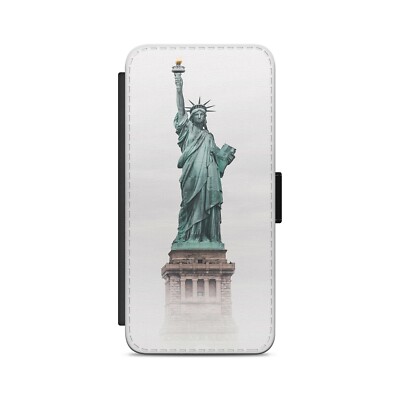 Freiheitsstatue NY USA Flip Wallet Handyhülle für iPhone Modelle