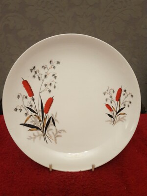 Vintage Retro Crown Clarence Red Rush RedRush Teller Durchmesser 22,5 cm 9'' 1960er