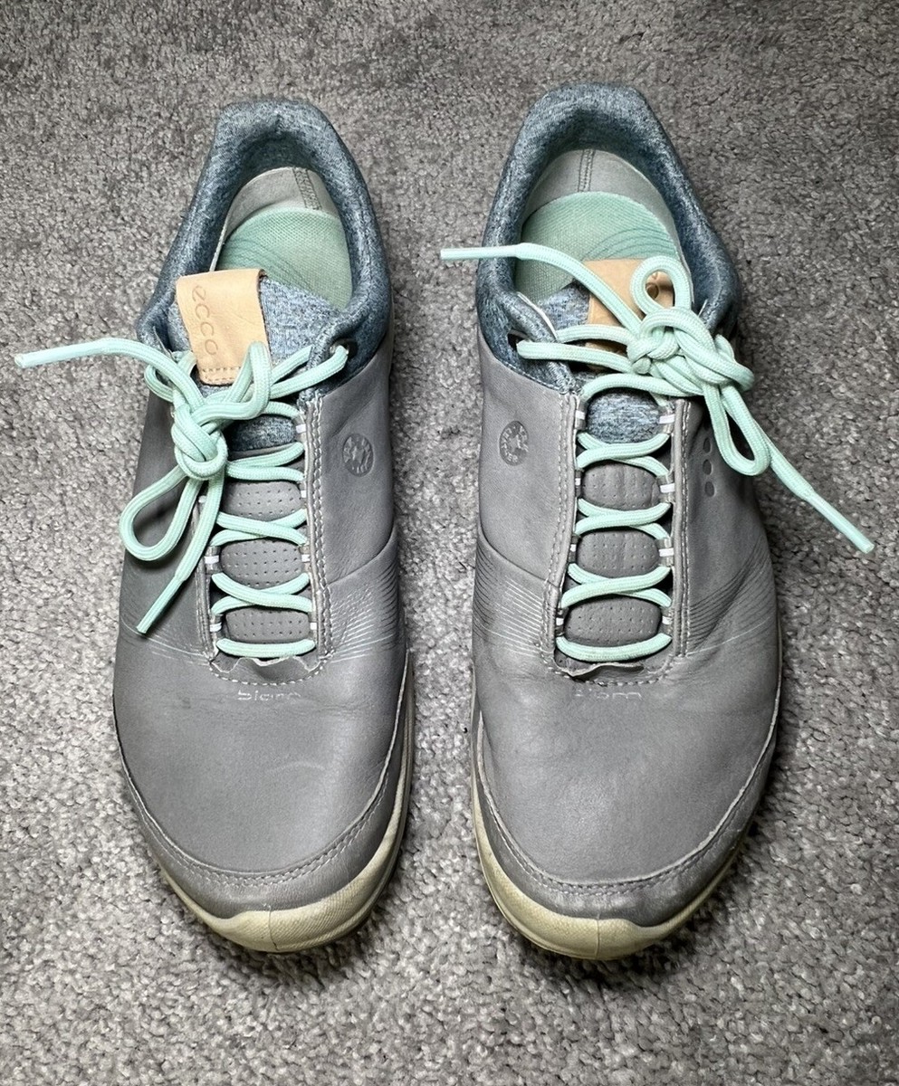 Ecco Grey Teal BIOM Hybrid 3 GTX Golf Shoes Size 7 Goretex Ecco Grey Teal BIOM Hybrid 3 GTX Golf Shoes Size 7 Goretex