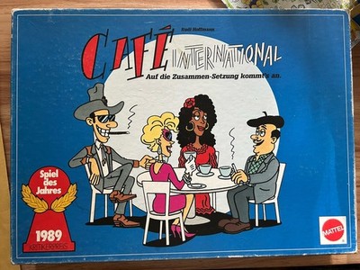Mattel - Cafe International Brettspiel von 1989, Vintage guter Zustand!