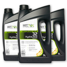 3 x 5 litrów Wectol HLP 32 Olej hydrauliczny Hydran 32 ISO 11158 DIN 51524 Denison HF2