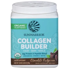 Sunwarrior, Collagen Builder Chocolate Fudge Flavor Powder, 17.4 Ounce