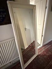 Rectangle White Mirror 165cm x 74cm IKEA with Holes for Wall Mounting