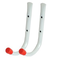 2pc Ladder Storage Hooks Heavy Duty Universal Wall Mounted Brackets Garage Shed