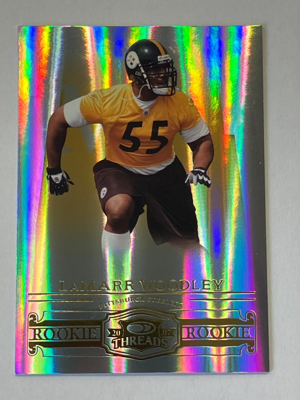 LaMarr Woodley Donruss Threads #206 Base