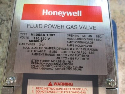   V4055A1007 Fluid Power Gas Valve Actuator On-Off 120 VAC 60 Hz #lk