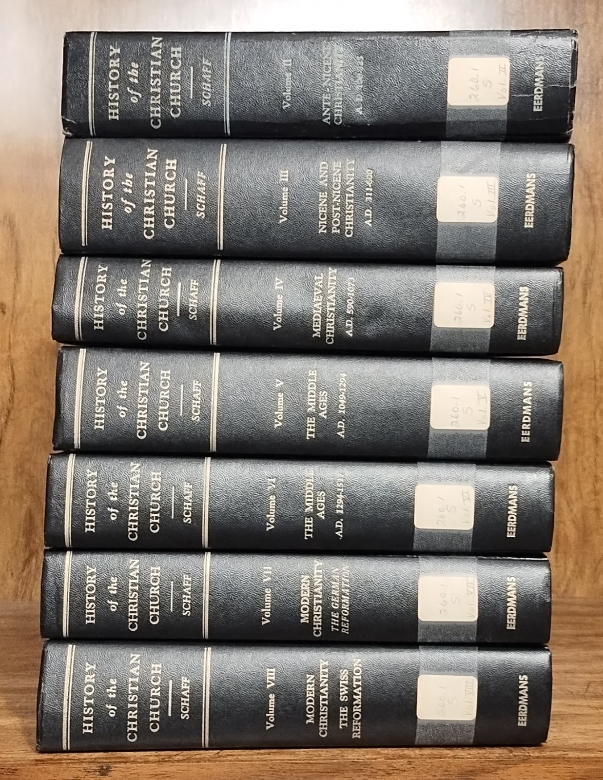 History of the Christian Church Vol 2-7 Set Phillip Schaff Eerdmans HC