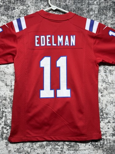 Nike Patriots Edelman Jersey #11 Youth Medium New England Football NFL - Picture 15 of 23