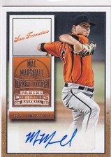 2015 Panini Contenders Baseball Draft Ticket Auto #30 Mac Marshall -San Franciso