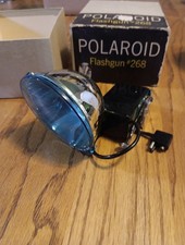 Vintage POLAROID FLASH BULB UNIT Model 268 Land Camera Flash Untested No Bulb