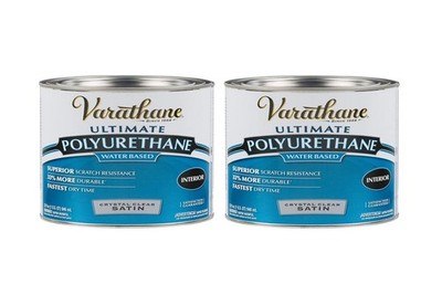 Varathane Ultimate Water Based Polyurethane Satin Varnish Pack Of 2 Quart