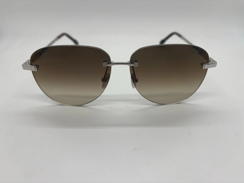 NEW FRED FG40053 16G Silver Rimless Sunglasses 58-12-150mm Comes w/Full Set - Image 2 of 4