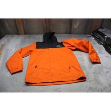 North Face Quest Jacket Boys Large 14/16 Orange Full Zip Rain Wind Light Hooded