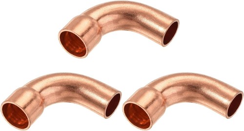 1/2 Inch Copper Pipe Fitting 90 Degrees Elbow Brazing Connection