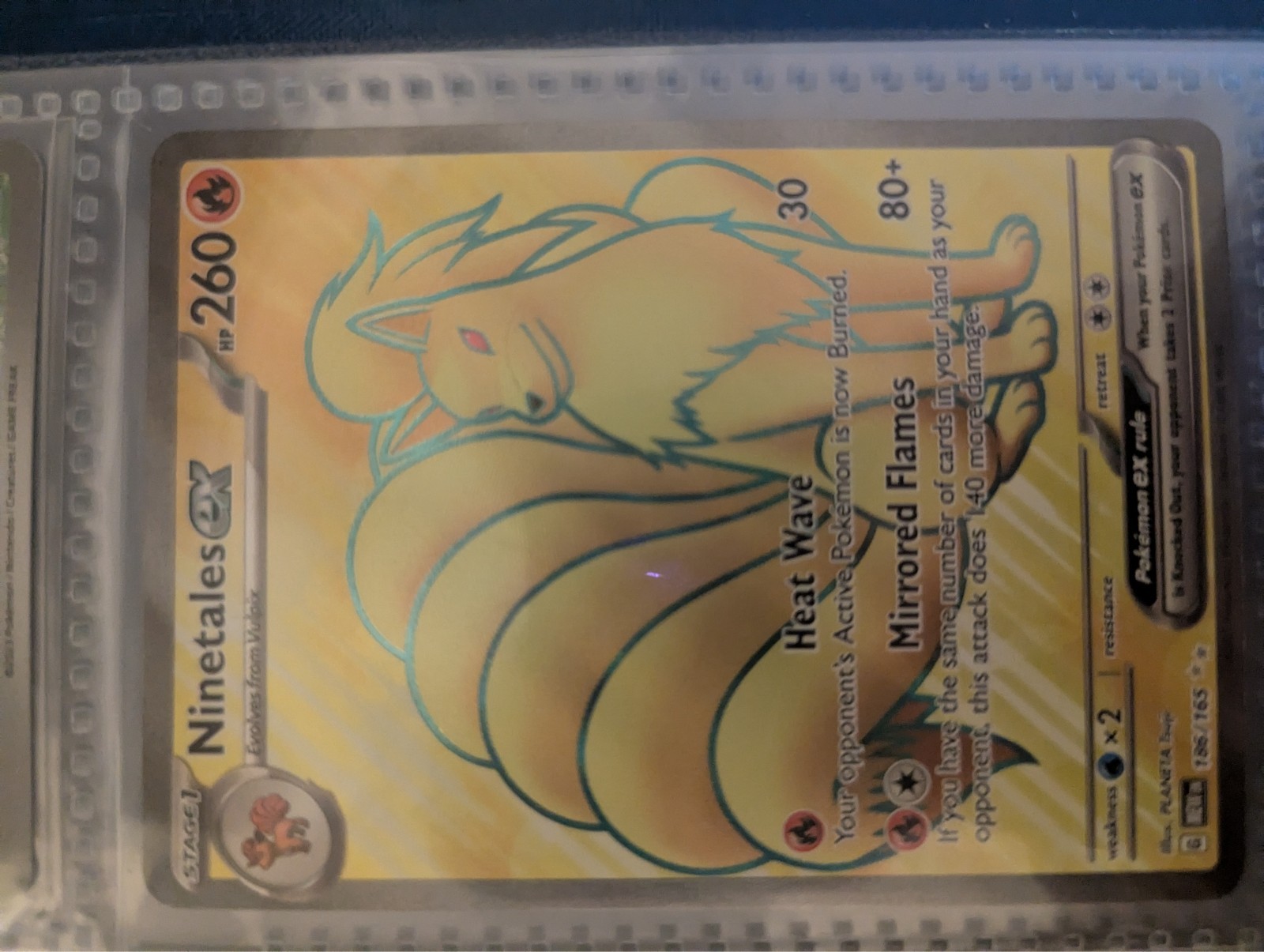 Ninetales EX 186/165 Scarlet & Violet 151 Pokemon Card - NM