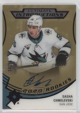 2020-21 Ultimate Collection Introductions Gold 34/50 Sasha Chmelevski Auto 5j8