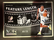 JERSEY # MATCH! 2023-24 Panini Noir Ja Morant Feature Length /25