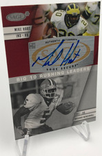 MIKE HART ROOKIE AUTO Card 2008 SAGE2 #A-81A BIG 10 Rushing Leaders MICHIGAN. rookie card picture
