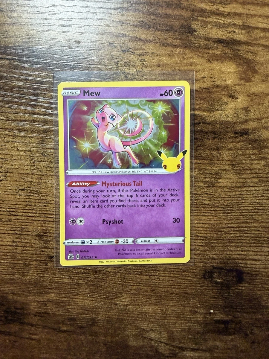 Mew Pokmon TCG Psychic Holo Rare Individual Collectible Card Game Cards  for sale - eBay