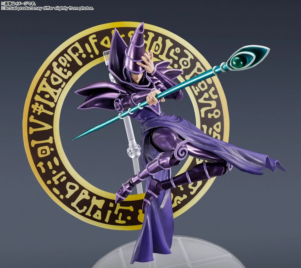 Bandai Yu-Gi-Oh! Figura de acción S.H.MonsterArts Dark Magician Foto 2 de 4