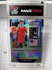 LaMelo Ball Panini Contenders DP Premium Silver Prizm Rookie Ticket Auto #1