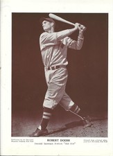 1930's Bobby Doerr (HOF) The Baseball Magazine Sepia Toned Premium
