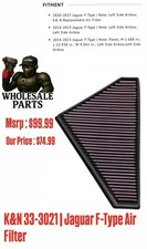 K&N 33-3021 High-Flow Air Filter for 2014-2023 Jaguar F-Type 3.0L/5.0L