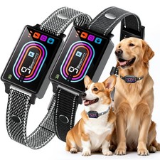 Dog Bark Collar 2 Pack, Smart Bark Collars for Dogs 5  130 lbs, Upgraded An