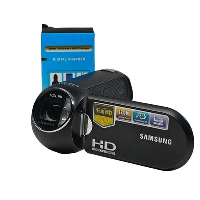 Samsung HMX-R10 Camcorder Black CMOS Full HD 12MP Sleek Video Camera + Charger